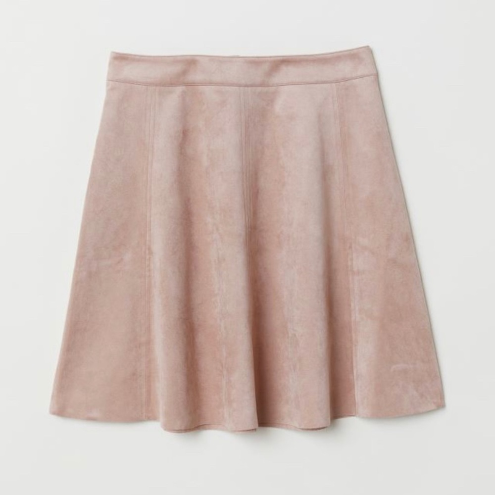 ✨5 for $20✨ H&M Faux Suede Powder Pink Skirt
